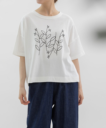 USコットンkukkaプリントTシャツ