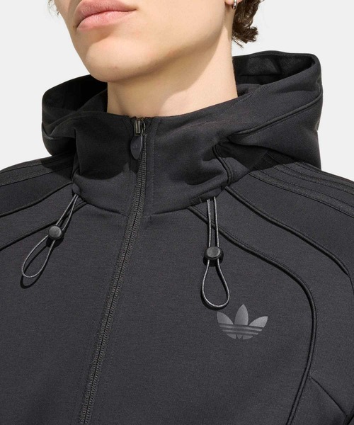 adidas(アディダス)の「スペーサー チームガイスト 26 カットライン フルジップ パーカー / アディダスオリジナルス adidas Originals(パーカー・メンズ・ブラック・LARGE/X-LARGE/3XL/XX-LARGE/X-SMALL/SMALL/MEDIUM)」の9枚目の写真