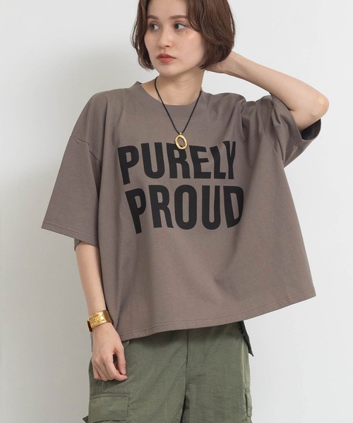 Re Fiina(フィーナ)の「PURELYモックTシャツ(Tシャツ/カットソー・レディース・ホワイト/ブラウン/サックスブルー・FREE)」の16枚目の写真