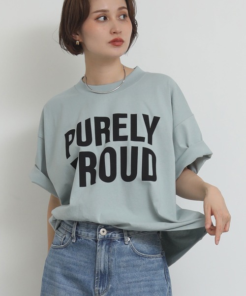 Re Fiina(フィーナ)の「PURELYモックTシャツ(Tシャツ/カットソー・レディース・ホワイト/ブラウン/サックスブルー・FREE)」の22枚目の写真