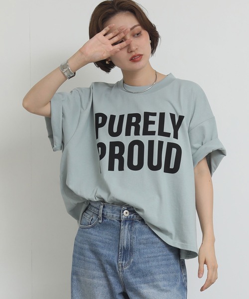 Re Fiina(フィーナ)の「PURELYモックTシャツ(Tシャツ/カットソー・レディース・ホワイト/ブラウン/サックスブルー・FREE)」の19枚目の写真