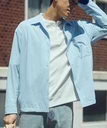 防水ストレッチリップストップシャツ