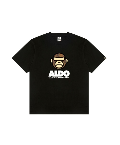 AAPE BY A BATHING APE(エーエイプバイアベイシングエイプ)の「AAPER TEE(Tシャツ/カットソー・メンズ・ブラック/ホワイト・SMALL/MEDIUM/LARGE/X-LARGE/XX-LARGE)」の1枚目の写真