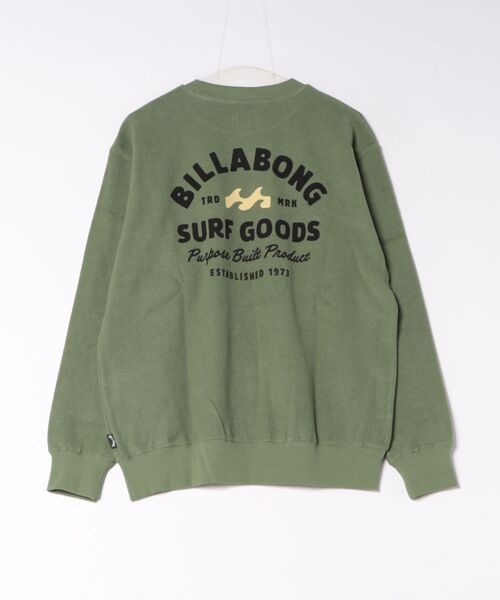 BILLABONG（ビラボン）の「BILLABONG メンズ R STYLE トレーナー 【2026年秋冬モデル】/ビラボンバックプリントスウェット（スウェット・メンズ・クリーム/グリーン系その他/ブラック・MEDIUM/SMALL/X-LARGE/LARGE）」の4枚目の写真