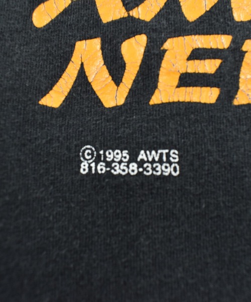 JERZEES(ジャージーズ)の「【USED】90’s JERZEES “GOD BLESS UNION PEOPLE” アニマル Tシャツ USA製(Tシャツ/カットソー・メンズ・ブラック・LARGE)」の3枚目の写真