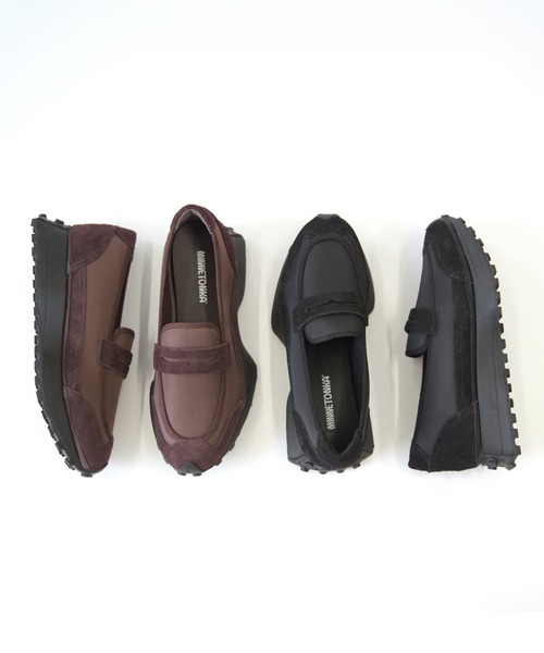 Minnetonka(ミネトンカ)の「MINNETONKA(ミネトンカ) / ナイロン ローファースニーカー 26M02(スニーカー・レディース・ブラック/ブラウン・10/9/8/7/6)」の7枚目の写真