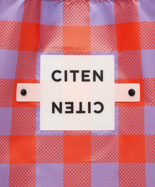 CITEN(シテン)の「<CITEN>くるくるパッチンブロックチェック(エコバッグ/サブバッグ・レディース・ケリーグリーン/ライラック・FREE)」の15枚目の写真
