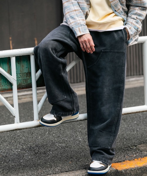 UNION(UNION TOKYO)(ユニオン)の「UNION TOKYO FADED SWEAT PANTS ユニオントーキョー スウェットパンツ(その他パンツ・メンズ・ブラック・L/M)」の4枚目の写真