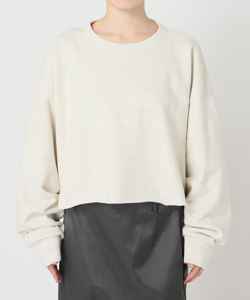 CITYSHOP(シティーショップ)の「SHORT WIDE スウェット(スウェット・レディース・チャコールグレー/ホワイト/ブラウン系その他・FREE)」の6枚目の写真