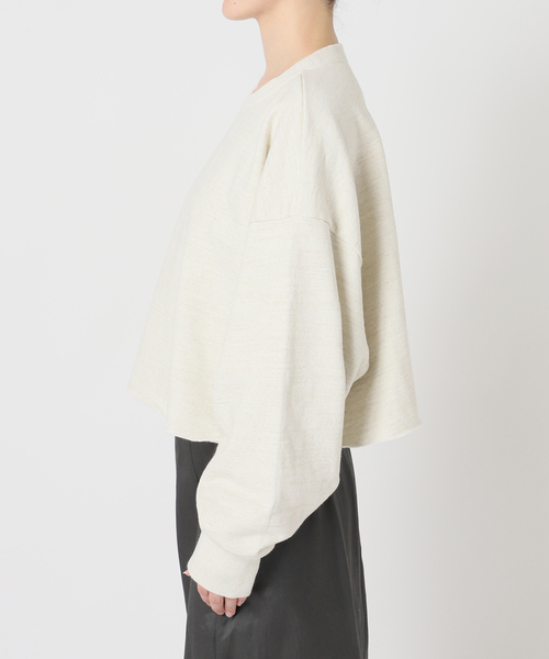 CITYSHOP(シティーショップ)の「SHORT WIDE スウェット(スウェット・レディース・チャコールグレー/ホワイト/ブラウン系その他・FREE)」の7枚目の写真