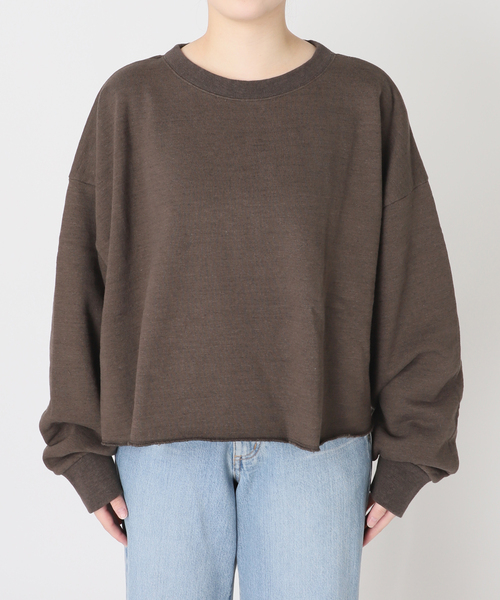 CITYSHOP(シティーショップ)の「SHORT WIDE スウェット(スウェット・レディース・チャコールグレー/ホワイト/ブラウン系その他・FREE)」の16枚目の写真