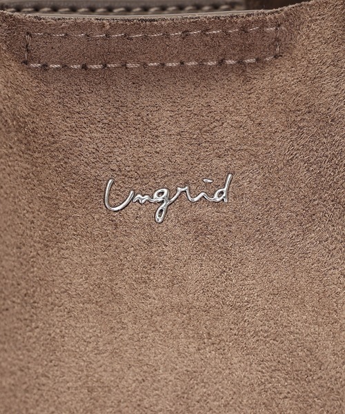 Ungrid(アングリッド)の「【Ungrid/アングリッド】スエードタッチ スムースコンビ軽量トートバッグ【A4サイズ・PC収納可能 / 大容量バッグ】(ビジネスバッグ・レディース・グレイッシュベージュ/ブラック/ワインレッド/カーキ/ダークブラウン・FREE)」の10枚目の写真