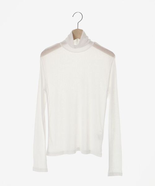 le.coeur blanc(ルクールブラン)の「シアーフライスタートル(Tシャツ/カットソー・レディース・ラベンダー/グレー/ブラック/オフホワイト・38)」の5枚目の写真