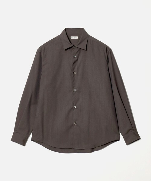 BEAUTY&YOUTH UNITED ARROWS(ビューティーアンドユースユナイテッドアローズ)の「尾州 ウーステッド レギュラー シャツ GRANDE TAPERD型 ウォッシャブル MADE IN JAPAN(シャツ/ブラウス・メンズ・オリーブ/ダークグレー・M/L/XL/S)」の1枚目の写真