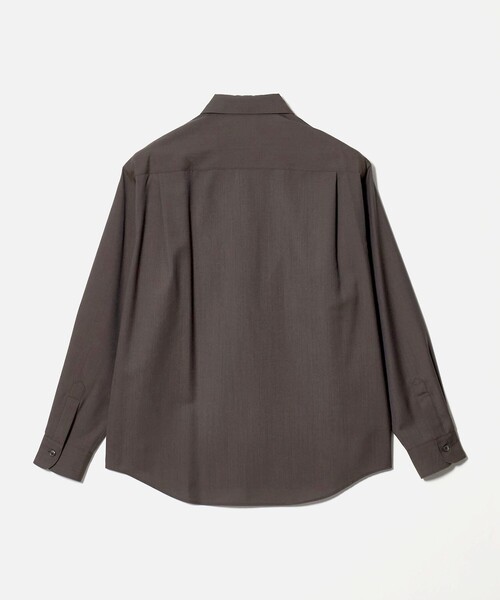 BEAUTY&YOUTH UNITED ARROWS(ビューティーアンドユースユナイテッドアローズ)の「尾州 ウーステッド レギュラー シャツ GRANDE TAPERD型 ウォッシャブル MADE IN JAPAN(シャツ/ブラウス・メンズ・オリーブ/ダークグレー・M/L/XL/S)」の3枚目の写真