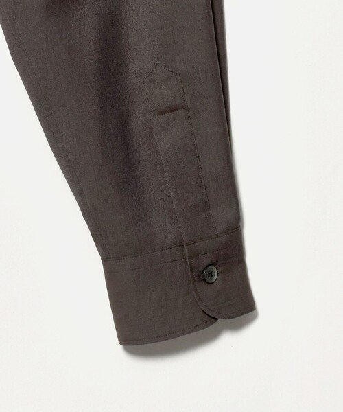 BEAUTY&YOUTH UNITED ARROWS(ビューティーアンドユースユナイテッドアローズ)の「尾州 ウーステッド レギュラー シャツ GRANDE TAPERD型 ウォッシャブル MADE IN JAPAN(シャツ/ブラウス・メンズ・オリーブ/ダークグレー・M/L/XL/S)」の5枚目の写真