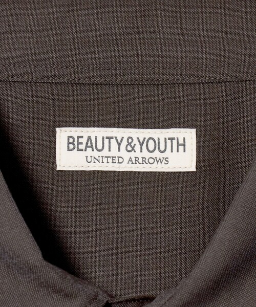BEAUTY&YOUTH UNITED ARROWS(ビューティーアンドユースユナイテッドアローズ)の「尾州 ウーステッド レギュラー シャツ GRANDE TAPERD型 ウォッシャブル MADE IN JAPAN(シャツ/ブラウス・メンズ・オリーブ/ダークグレー・M/L/XL/S)」の11枚目の写真