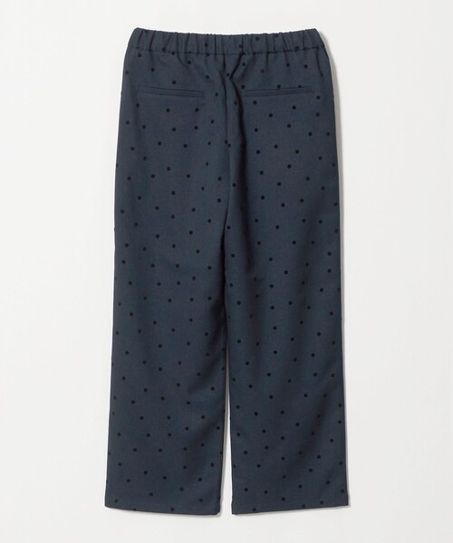 A DAY IN THE LIFE UNITED ARROWS(アデイインザライフユナイテッドアローズ)の「フロッキードット イージー ワイドパンツ<A DAY IN THE LIFE>(その他パンツ・レディース・ブラック/ネイビー・S/M)」の3枚目の写真