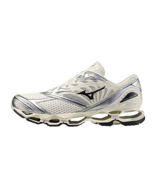 ADAM ET ROPE'(アダムエロペ)の「【MIZUNO(ミズノ)】WAVE PROPHECY LS(スニーカー・レディース・グレー/ホワイト・23/25/24)」の2枚目の写真