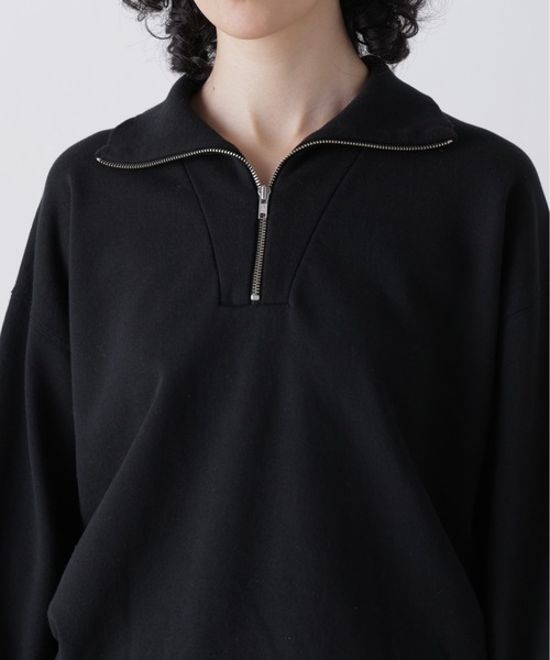 Y（ワイ）の「Ｙ /  [UNISEX] ORGANIC COTTON BLEND HEAVY WEIGHT FLEECE HALF ZIP（Tシャツ/カットソー・メンズ・ブラック・LARGE）」の5枚目の写真