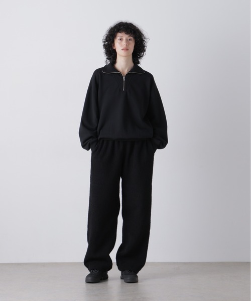 Y（ワイ）の「Ｙ /  [UNISEX] ORGANIC COTTON BLEND HEAVY WEIGHT FLEECE HALF ZIP（Tシャツ/カットソー・メンズ・ブラック・LARGE）」の6枚目の写真