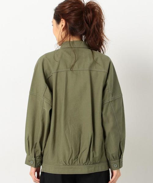 Another Edition（アナザーエディション）の「ミリタリーブルゾン/AEBC MILITARY BLSN◆（ミリタリージャケット・レディース・ブラック/オリーブ/ケリー・FREE）」の5枚目の写真