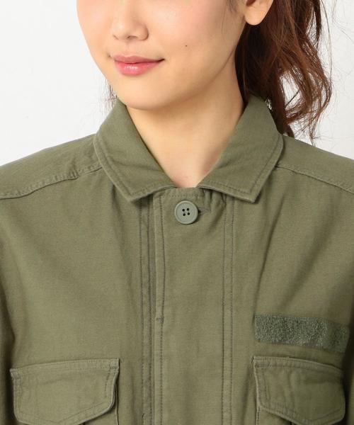 Another Edition（アナザーエディション）の「ミリタリーブルゾン/AEBC MILITARY BLSN◆（ミリタリージャケット・レディース・ブラック/オリーブ/ケリー・FREE）」の8枚目の写真