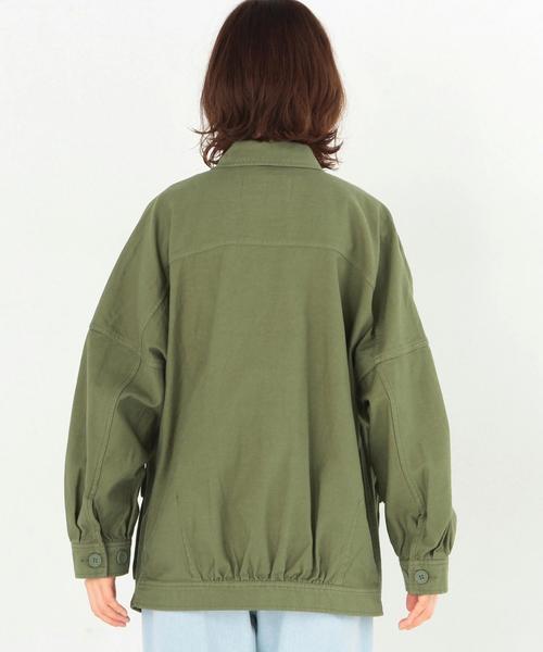 Another Edition（アナザーエディション）の「ミリタリーブルゾン/AEBC MILITARY BLSN◆（ミリタリージャケット・レディース・ブラック/オリーブ/ケリー・FREE）」の13枚目の写真