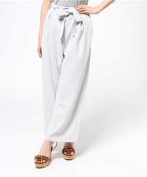 ダブルクロスリボンワイドパンツ