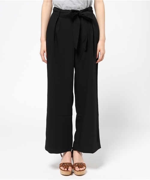 archives（アルシーヴ）の「ダブルクロスリボンワイドパンツ（その他パンツ・レディース・ブラック/ベージュ/オレンジ/グレー・MEDIUM）」の5枚目の写真