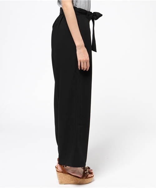 archives（アルシーヴ）の「ダブルクロスリボンワイドパンツ（その他パンツ・レディース・ブラック/ベージュ/オレンジ/グレー・MEDIUM）」の6枚目の写真