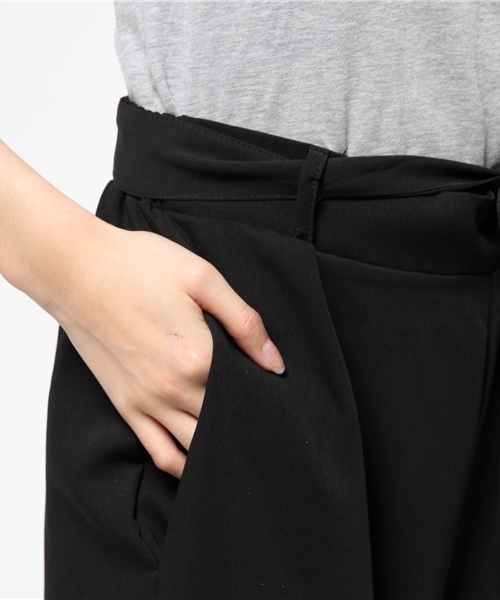 archives（アルシーヴ）の「ダブルクロスリボンワイドパンツ（その他パンツ・レディース・ブラック/ベージュ/オレンジ/グレー・MEDIUM）」の10枚目の写真