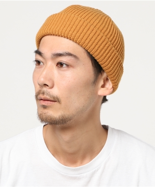 WEGO(ウィゴー)の「WEGO/ショートニットキャップ(ニットキャップ/ビーニー・メンズ・ブラック系その他/ブルー系その他/マスタード/ブラック・FREE)」の16枚目の写真
