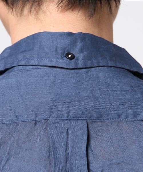 dip(ディップ)の「【dip】ディップ/ リネン 半袖シャツ(シャツ/ブラウス・メンズ・レッド/インディゴブルー・LARGE/MEDIUM/SMALL)」の4枚目の写真