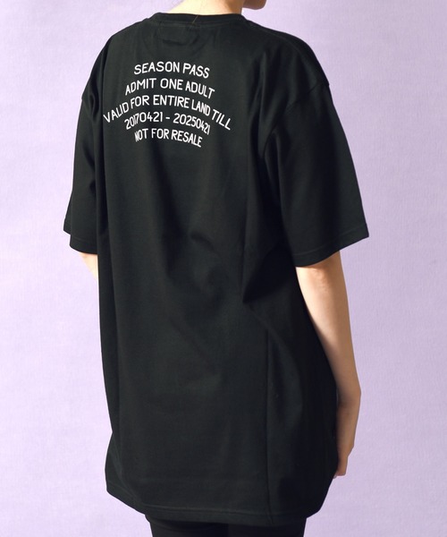 LAND by MILKBOY（ランドバイミルクボーイ）の「BEAR LAND Tシャツ（Tシャツ/カットソー・レディース・ブラック/ホワイト・L/M）」の3枚目の写真