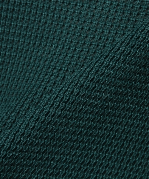 Request（リクエスト）の「【REQUEST】　12GGワッフル　クルーネックニット（ニット/セーター・メンズ・グリーン/グレー/ネイビー/ブラック・3/2）」の9枚目の写真