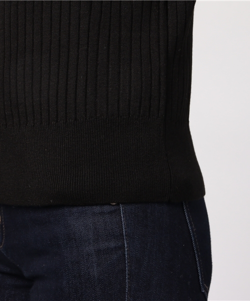 ottilie（オティーリエ）の「リブニットカーディガン（カーディガン/ボレロ・レディース・オフホワイト/ブラック/モカ/グリーン/レッド/グレー・FREE）」の9枚目の写真