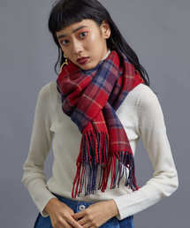 STUDIOUS | ウールチェックソフトストール(ストール/ショール)