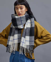 STUDIOUS | ウールチェックソフトストール(ストール/ショール)