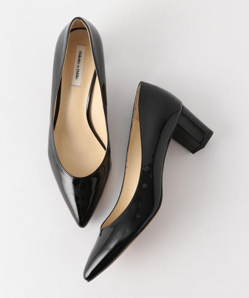 ODETTE E ODILE（オデットエオディール）の「OFD ポインテッドブロックヒール パンプス55↓↑（パンプス・レディース・ブラック/ネイビー/パープル/ターコイズブルー/モカ/オフホワイト/その他1/ライトグレー・21.5㎝/24.5cm/24cm/22cm/23.5cm/25cm/23cm/22.5cm）」の8枚目の写真