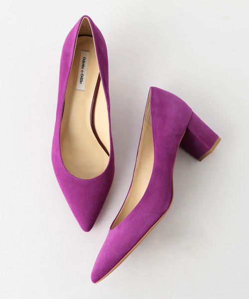 ODETTE E ODILE（オデットエオディール）の「OFD ポインテッドブロックヒール パンプス55↓↑（パンプス・レディース・ブラック/ネイビー/パープル/ターコイズブルー/モカ/オフホワイト/その他1/ライトグレー・21.5㎝/24.5cm/24cm/22cm/23.5cm/25cm/23cm/22.5cm）」の7枚目の写真