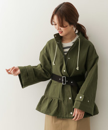 Audrey and John Wad　綿麻ヘビーチノワッシャーブルゾン∴