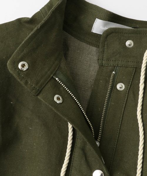 audrey and john wad（オードリーアンドジョンワッド）の「Audrey and John Wad　綿麻ヘビーチノワッシャーブルゾン∴（ブルゾン・レディース・オリーブ・ONE）」の15枚目の写真