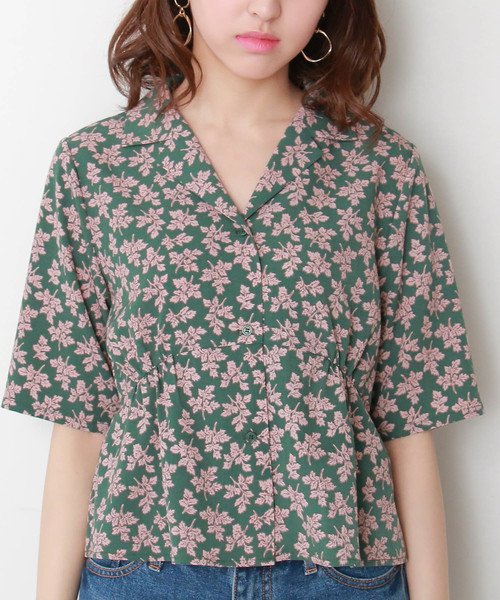 N.（N. Natural Beauty Basic）（エヌエヌナチュラルビューティーベーシック）の「◆オープンカラーボレロ（シャツ/ブラウス・レディース・ブラック系その他/グリーン系その他・MEDIUM）」の10枚目の写真