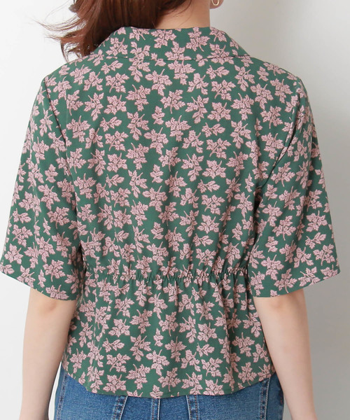 N.（N. Natural Beauty Basic）（エヌエヌナチュラルビューティーベーシック）の「◆オープンカラーボレロ（シャツ/ブラウス・レディース・ブラック系その他/グリーン系その他・MEDIUM）」の12枚目の写真