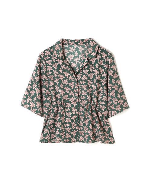 N.（N. Natural Beauty Basic）（エヌエヌナチュラルビューティーベーシック）の「◆オープンカラーボレロ（シャツ/ブラウス・レディース・ブラック系その他/グリーン系その他・MEDIUM）」の19枚目の写真