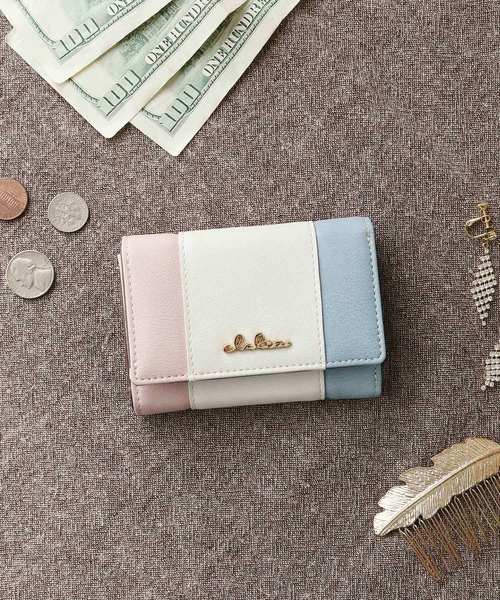 トリコロールカラー三つ折りミニ財布（財布）｜Clelia（クレリア）