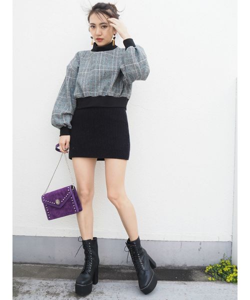 EVRIS（エヴリス）の「レースアップショートブーツ（ブーツ・レディース・ブラック/ボルドー・SMALL/MEDIUM/LARGE）」の17枚目の写真