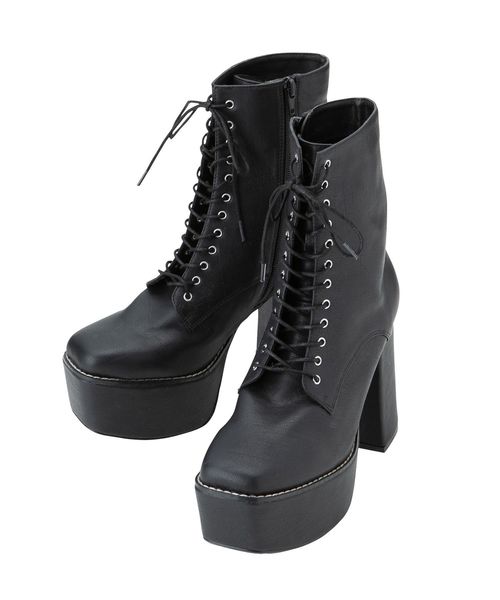EVRIS（エヴリス）の「レースアップショートブーツ（ブーツ・レディース・ブラック/ボルドー・SMALL/MEDIUM/LARGE）」の11枚目の写真