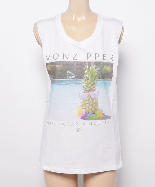 VONZIPPER(ボンジッパー)の「VONZIPPER レディース HIGH WEAR TEE タンクトップ(タンクトップ・レディース・ホワイト/ブラック/カーキ・MEDIUM/LARGE)」の2枚目の写真